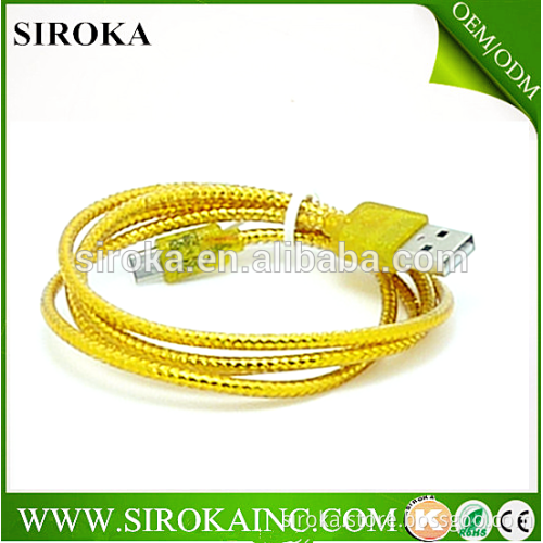100% new band micro data cable colored perfume micro usb cable for iphone